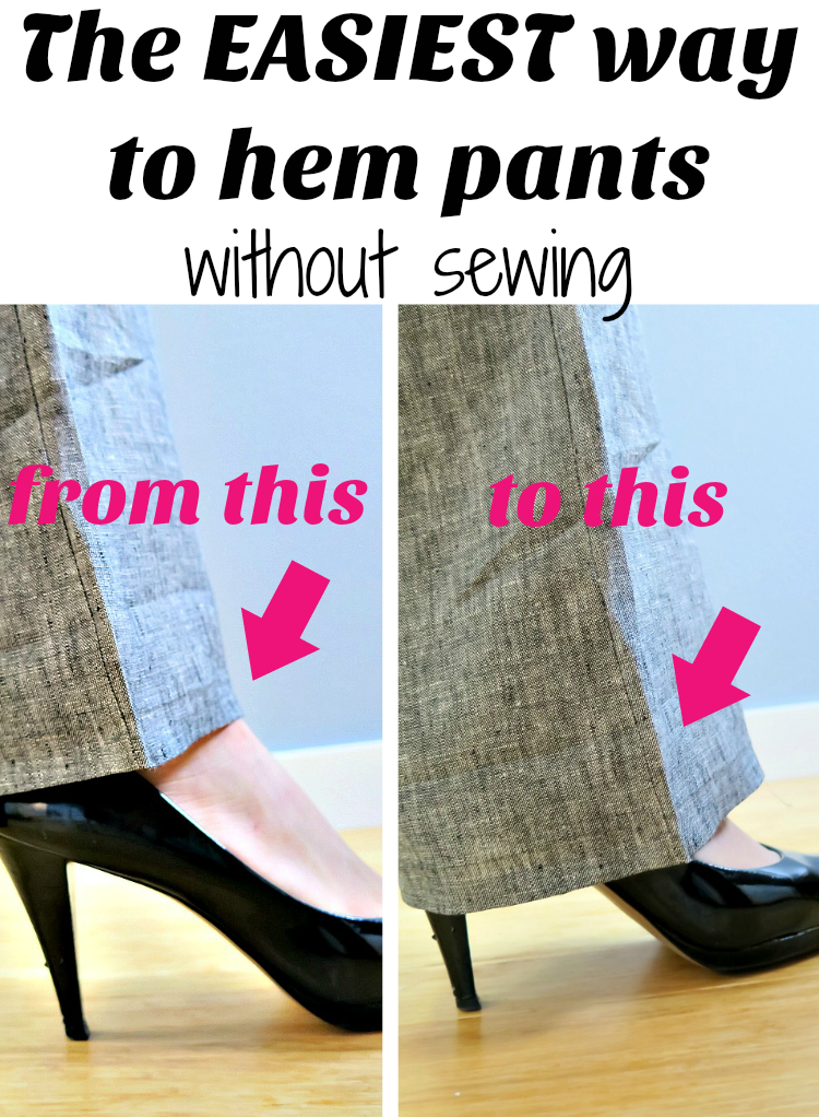 The Easiest Way To Hem Pants Without Using A Sewing Machine