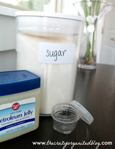 Make a cheaper version of the fancy department store lip scrub with your own diy lip scrub with just 2 ingredients in less than 5 minutes!
