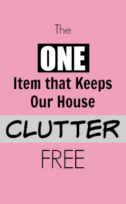 There's ONE item that keeps our entire house clutter free and has single handedly changed the way we pick up and organize our home!