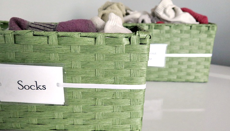 Never have missing socks after laundry again! This tutorial will keep your socks from going missing and laundry room organized!