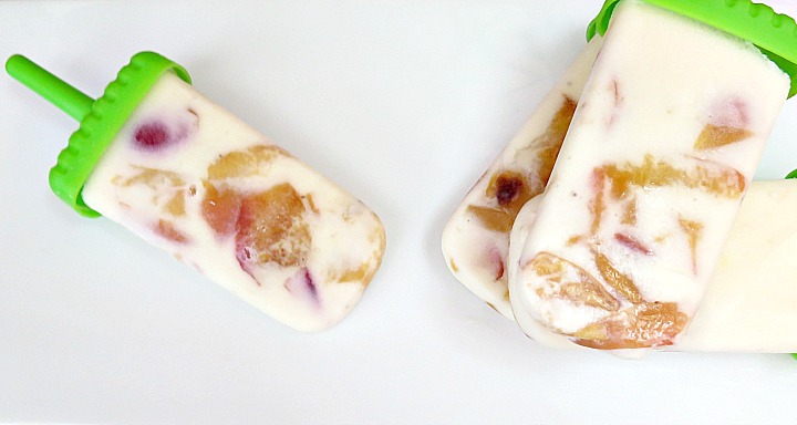This peach & banana popsicle recipe is a perfect summertime treat. Great healthy snack for those warm summer months. Always my treat after a tough workout!