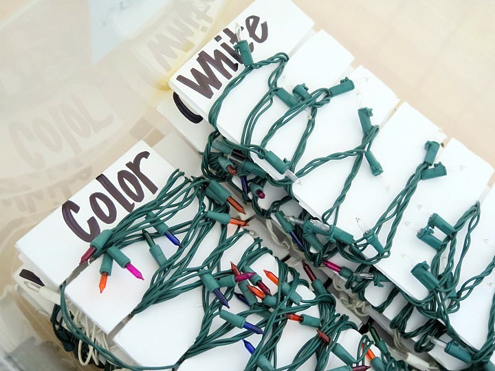 The BEST way to store and organize your Christmas lights!
