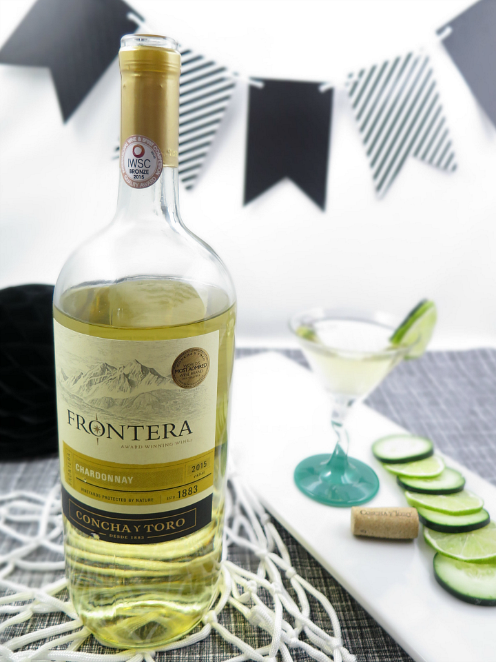 Delicious Chardonnay cocktail that's great for any occasion! Perfect for a basketball party with our bingo printable game cards! 
