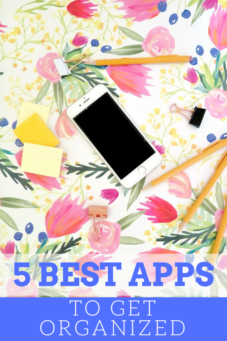 Get completely organized and paper free using your phone and these top organizational apps. Here's our top 5 favorite apps to get completely organized!